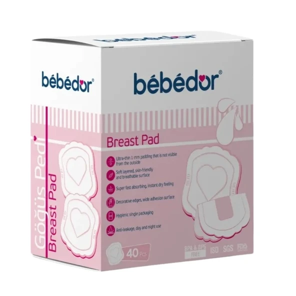 BEBEDOR GÖĞÜS PEDI 40 ADET ürün görseli 1