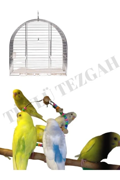 Tüylü Tezgah  Doğal Tahta Tünek 40 cm Kuş Tüneği 2 Adet Kafes Kuşları için Doğal Tahta Tünek - 3