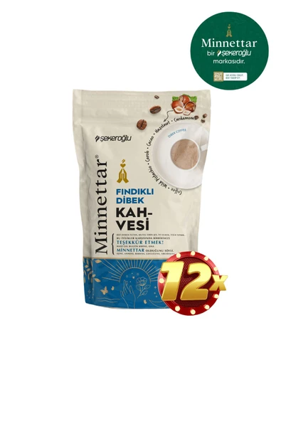 Şekeroğlu Minnettar Fındıklı Dibek Kahvesi 12 x 165 Gr ( 12 PAKET ) - 4