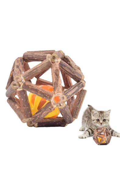 CatMozz  Matatabi Zilli Top Kedi Oyuncağı - 1