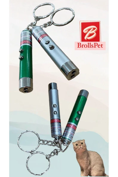 BROLLS  KEDİ LAZER OYUNCAK ANAHTARLIKLI - 1