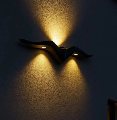 Elektrikle Çalışır, 10 Watt İç ve Dış Mekan AMBER IŞIK Kelvin Led Aplik, Modern Tasarım Armatür ürün görseli