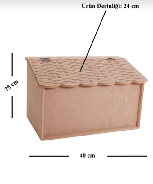 Ahşap Mdf Boyanabilir Ekmek Dolabı - Çok Amaçlı Dolap