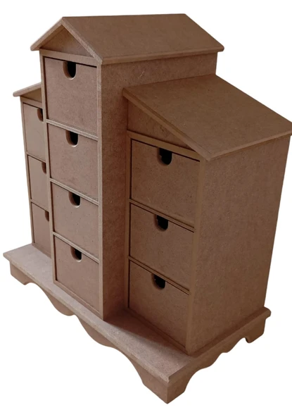 MDF 10 Çekmeceli Aksesuar, Takı Dolabı - 2