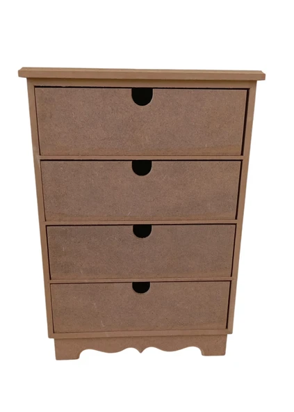 MDF Çok Çekmeceli Boyanabilir Kutu