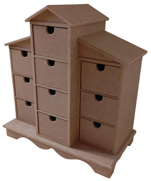 MDF 10 Çekmeceli Aksesuar, Takı Dolabı