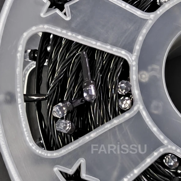 50 Metre RGB Renkli LED Işık Zinciri – Dış Mekan Uyumlu, 8 Modlu Fişli Dekoratif Aydınlatma - 6