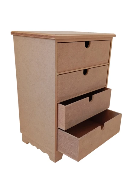 MDF Çok Çekmeceli Boyanabilir Kutu - 3
