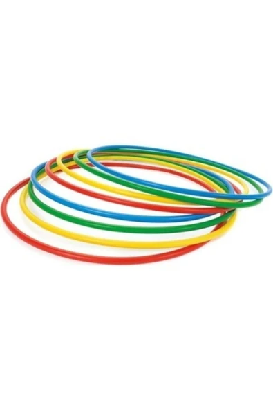 Sport Renkli Hulahop Çember 60 Cm 10 Adet - 1