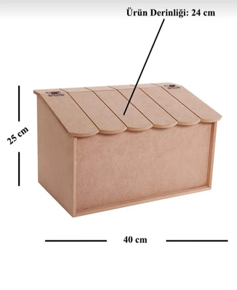 Ahşap Mdf Boyanabilir Ekmek Dolabı - Çok Amaçlı Dolap