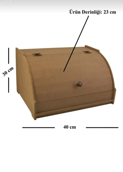Ahşap Mdf Boyanabilir Ekmek Dolabı - Çok Amaçlı Dolap