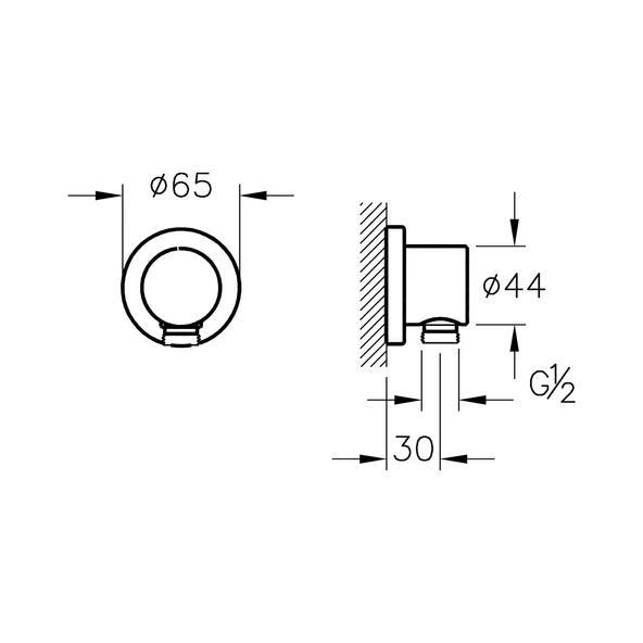 Vitra Ankastre El Duşu Çıkışı A45223 - 3
