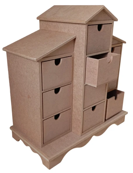 MDF 10 Çekmeceli Aksesuar, Takı Dolabı - 4