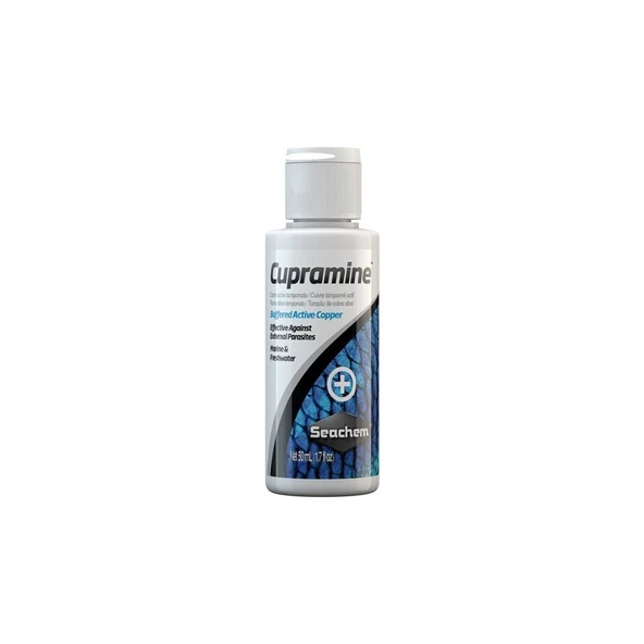 Seachem Cupramine 50 ml Akvaryum Dış Parazit - 1