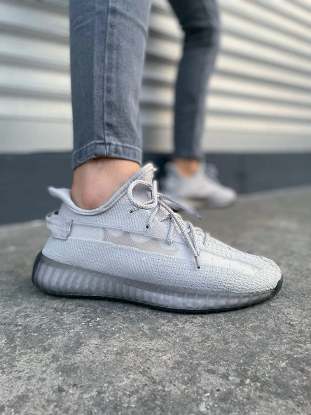 JET-305 Pulse Bağcıklı Triko Kumaş Erkek Günlük Spor Ayakkabı TGT - Gri ürün görseli