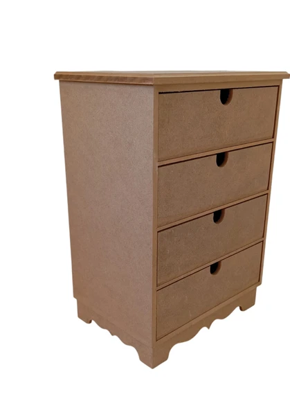 MDF Çok Çekmeceli Boyanabilir Kutu - 2