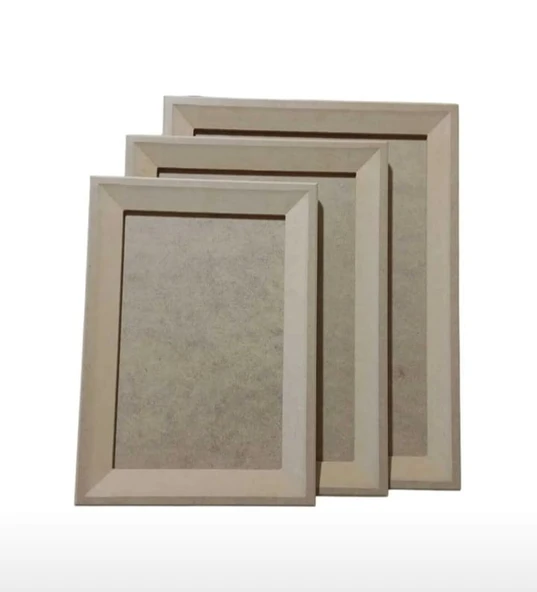 3'lü MDF Dikdörtgen Duvar Panosu - 2