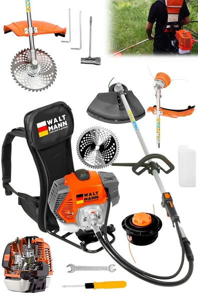 Sırt Tipi Benzinli Ot Çalı Çim Biçme Tırpanı 11000rpm 5.9 Hp - 1