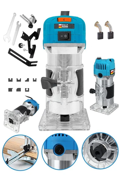 WaltMann 1200 Watt Freze Formika Traşlama Makinesi 6mm - 1