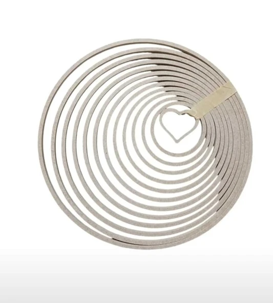 MDF 12'li Boyanabilir Vidasız Kasnak, Makrome - 2