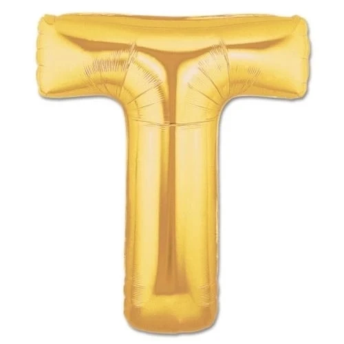 CEYLAN ADAM Nessiworld    T Harf Folyo Balon Altın Renk  40 inç ürün görseli 1