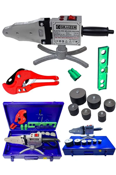 Graizer Plastik Boru Kaynak Makinesi Full Set - 2