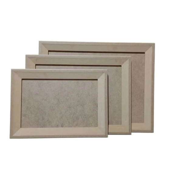 3'lü MDF Dikdörtgen Duvar Panosu