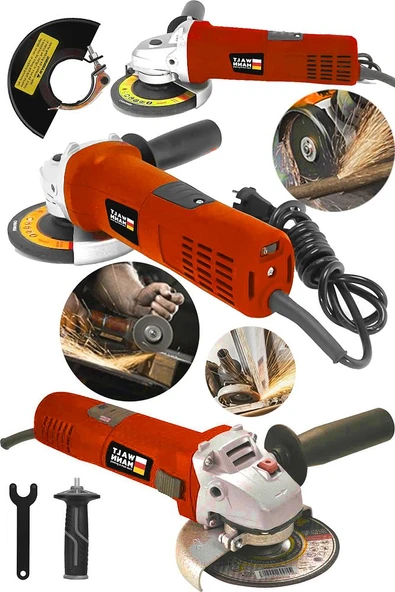 WaltMann Çift Metal Şanzıman Avuç İçi Taşlama 125 mm Kırmızı - 2