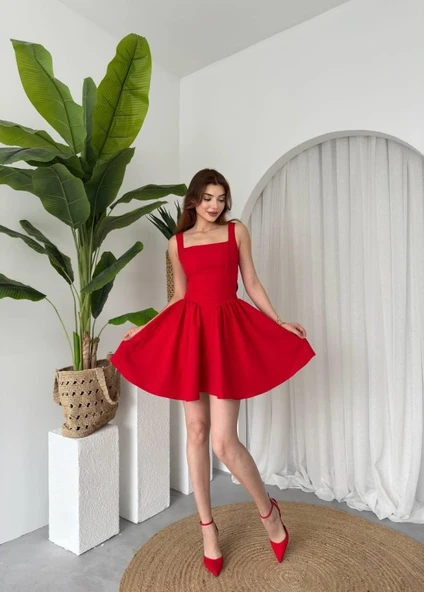 Dreas Fiyon Detaylı Elbise - Resim 5