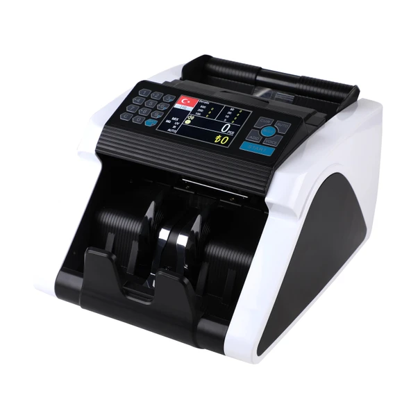 Kaan Mix TL ve Euro Karışık, Dolar, Gbp Adet Sayım Sahte Kontrollü Ofis Tipi Para Sayma Makinesi (Sesli Konuşma) - Resim 4