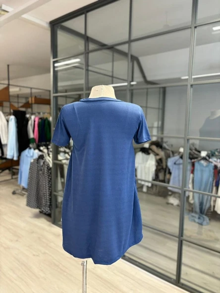 Kadın Türlü Viskon Kumaş Yırtmaç Detaylı Bluz - Resim 6