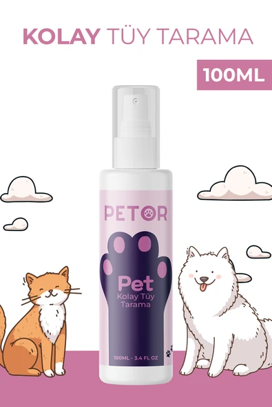 Pet Kolay Tüy Tarama Spreyi ve Kıtık Açıcı 100ml