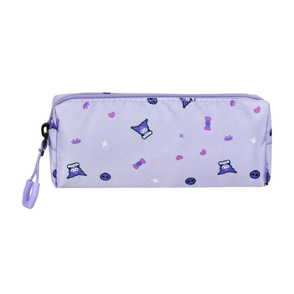 İlkokul Kız Çocuk Çantası 3'lü Set Kuromi Benzeri 40*30 Cm Beslenme Çantası Kalem Kutusu Ortopedik - Resim 6