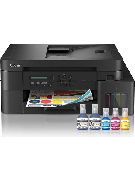 Brother DCP-T830DW Fotokopi Tarayıcı Wi-Fi Mürekkep Tanklı Yazıcı ürün görseli 1