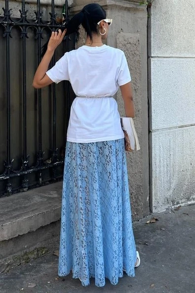 Maxi Dantel Etek 4047 - Resim 5