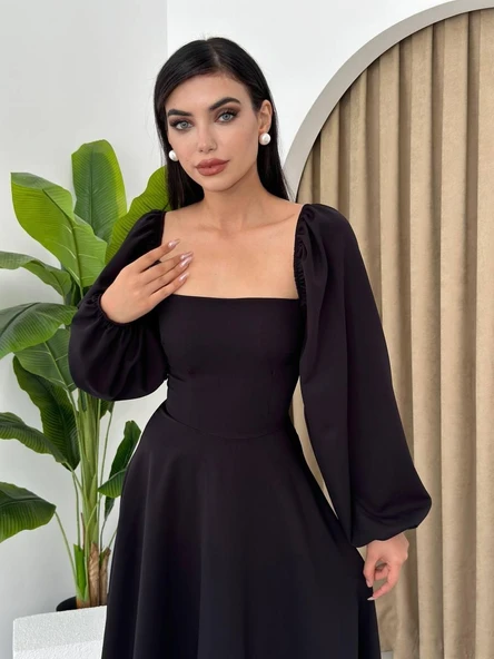 Nouna Balon Kol Elbise ürün görseli