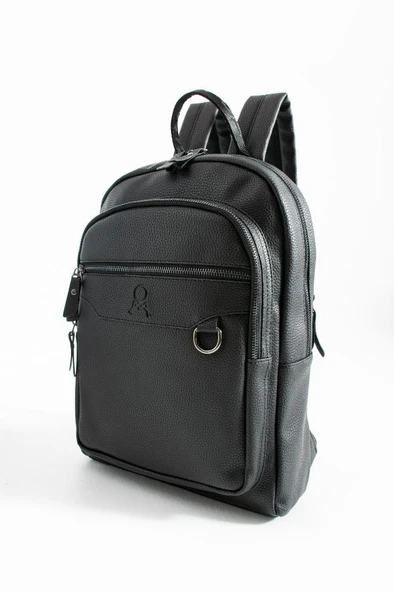 Unisex Sırt Çantası 38*24 Cm Suni Deri Laptop Bölmeli Business Evrak Çantası Mega Bag - Resim 10