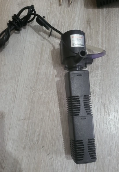 Akvaryum iç filtre 6 watt 450 l/h ikinci el - 1