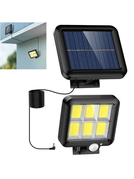 FX-028 Güneş Enerjili Solar Lamba Hareket Sensörlü Harici Güneş Panelli 120 LED - 3