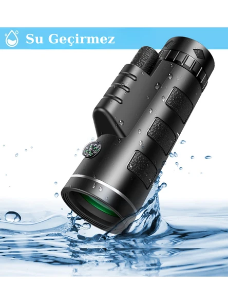 40x60 Monoküler Dürbün Teleskop Tek Göz El Dürbünü Ultra HD Zoom - Resim 2