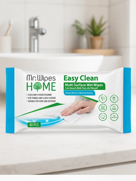 Farmasi Mr. Wipes Easy Clean Okyanus Esintili Yüzey Temizleme Mendili 40'lı