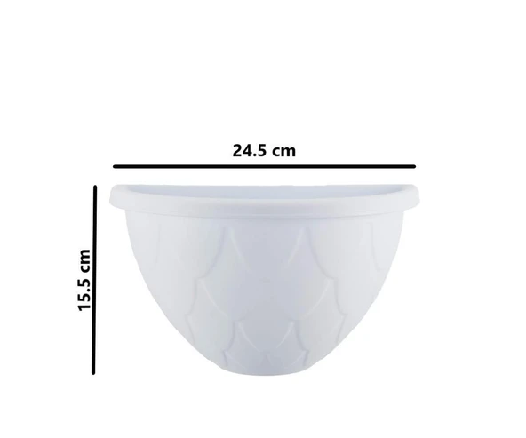 Omnipazar SO-DD01 Dekoratif Damla Duvar Saksı 1.4 Litre Beyaz 6 Adet - Resim 2