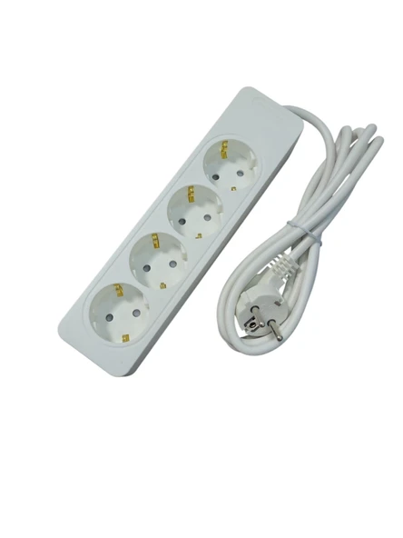 Seldur Dörtlü Grup Priz Topraklı 3mt ürün görseli 1