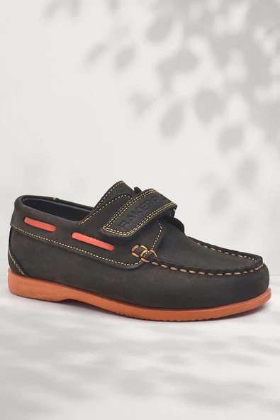 Rakerplus Simurg Hakiki Deri Cırtlı Spor Erkek Çocuk Ayakkabı - Resim 9