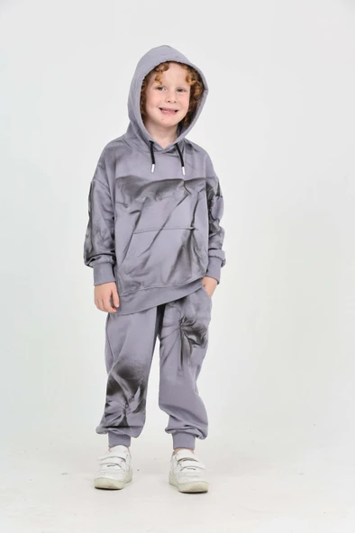 Toontoy Erkek Çocuk Hype Baskılı Eşofman Takım - 6