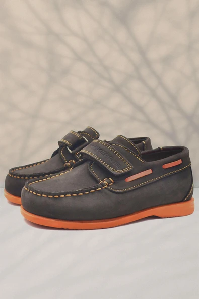 Rakerplus Simurg Hakiki Deri Cırtlı Spor Erkek Çocuk Ayakkabı - Resim 8