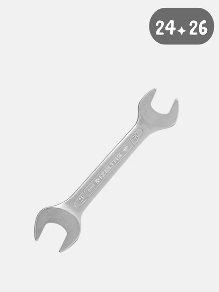 İzeltaş 0100012426 İki Ağız Anahtar Kısa Boy 24x26 mm ürün görseli