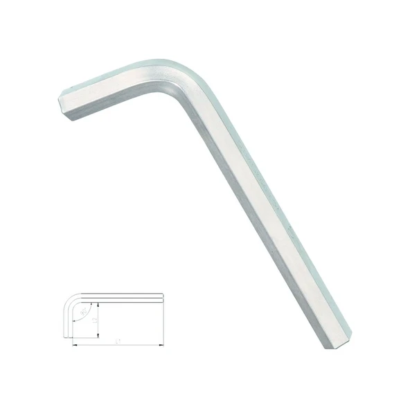 İzeltaş 4900220025 Altı Köşe Allen Anahtar 2,5 mm - Resim 2