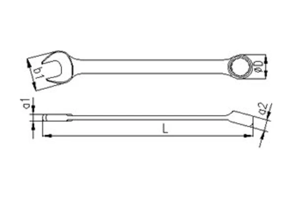 İzeltaş 0330020032 Kombine Anahtar Uzun Boy 32 mm - Resim 2