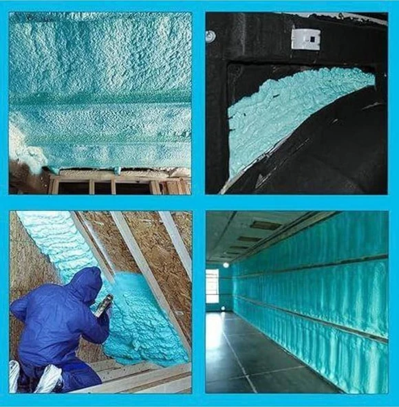 Selsil PU Thermal Foam Isı Ve Ses Yalıtım Köpüğü 850 Ml. 5 Adet + Demir Köpük Tabancası - 2